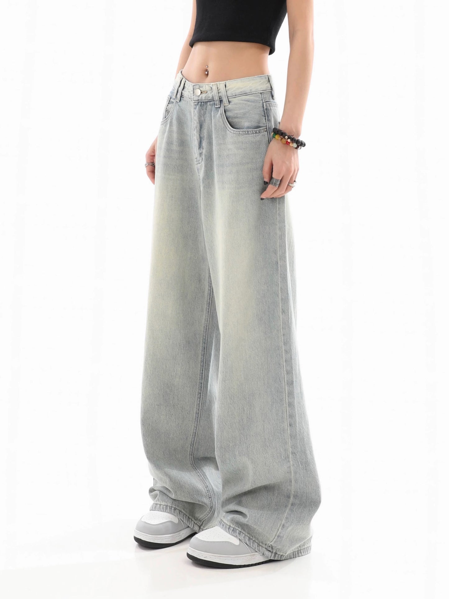 OXAEMIA Basic Washed-Grey Jeans