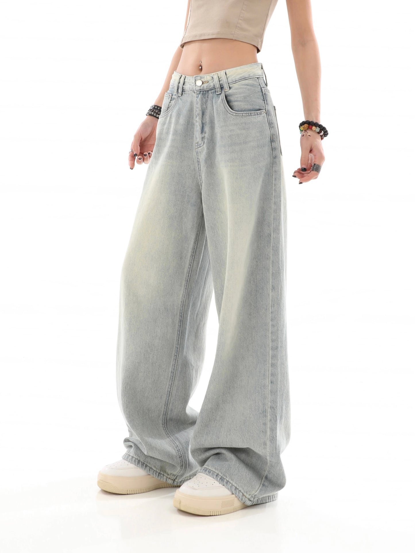 OXAEMIA Basic Washed-Grey Jeans