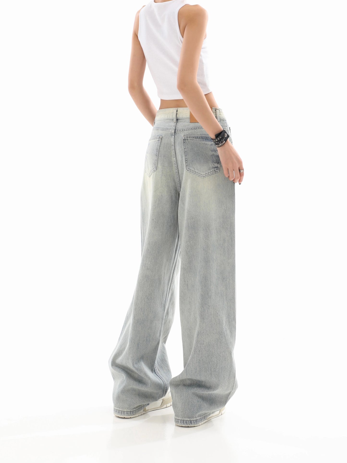 OXAEMIA Basic Washed-Grey Jeans