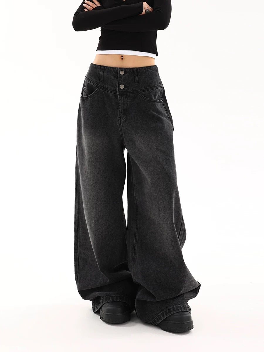 OXAEMIA Basic Black Jeans