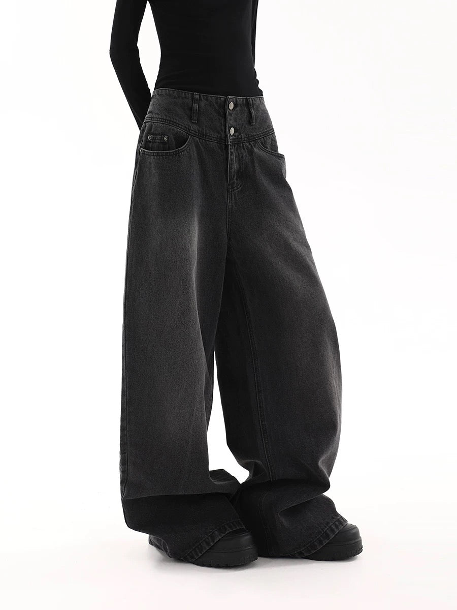 OXAEMIA Basic Black Jeans