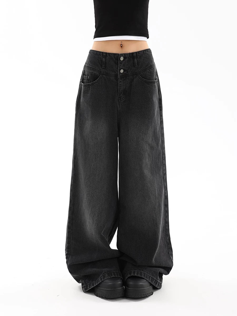 OXAEMIA Basic Black Jeans
