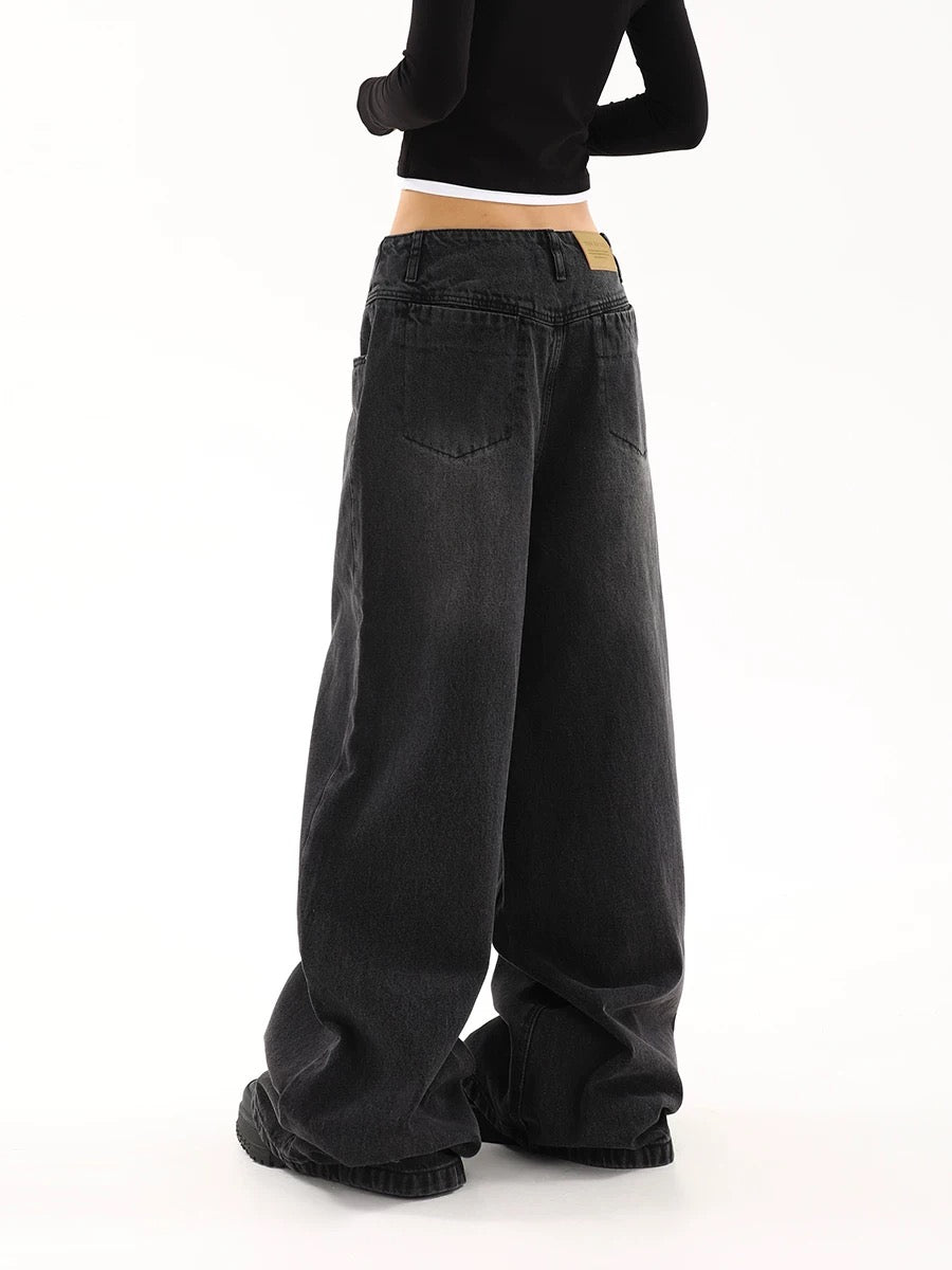 OXAEMIA Basic Black Jeans