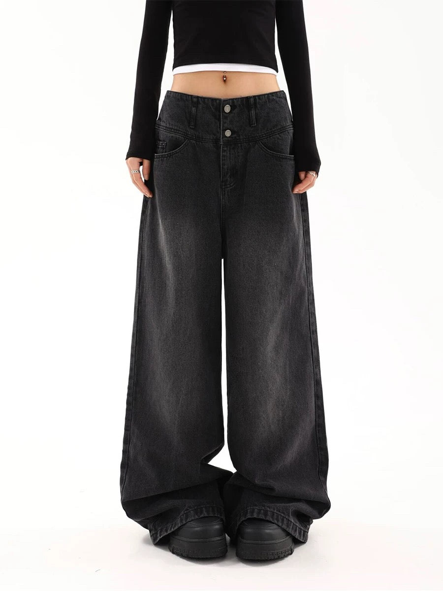 OXAEMIA Basic Black Jeans