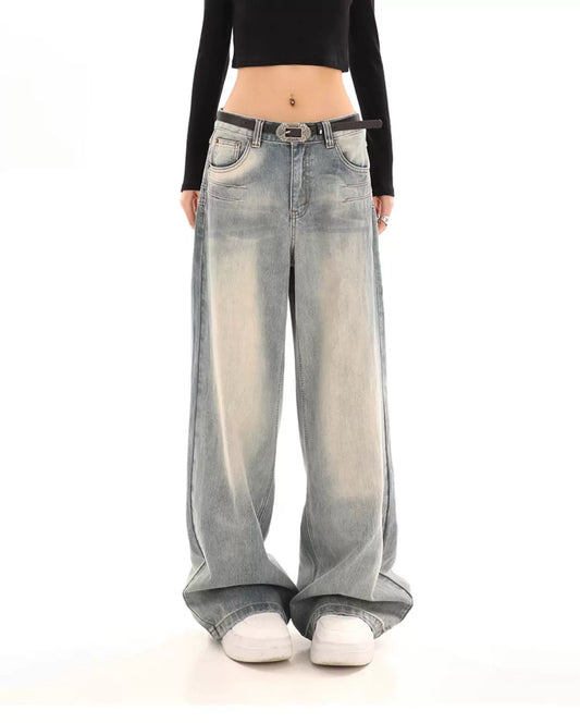 OXAEMIA Basic Washed-Blue Jeans